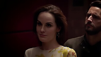 La Célébrité Rousse Michelle Dockery Dans Une Action Softcore